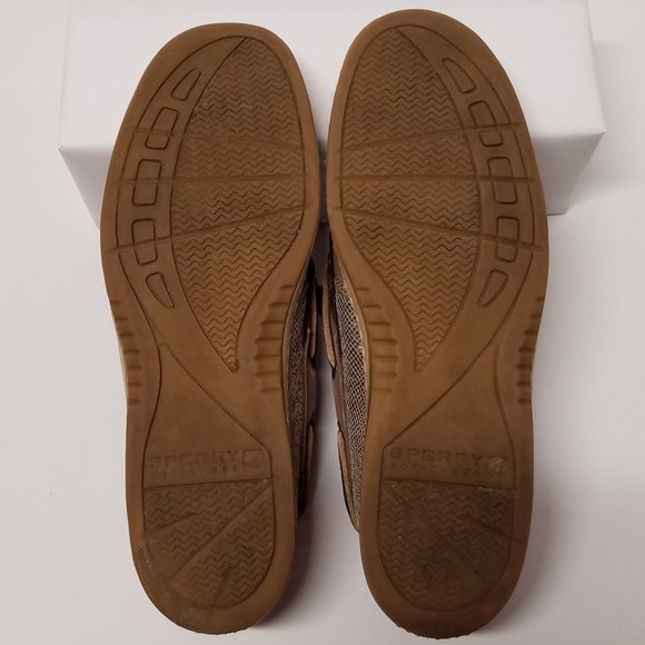 SPERRY Top-Sider Ivyfish Metallic Python 3-Eye Boat Shoes - Picture 12 of 16